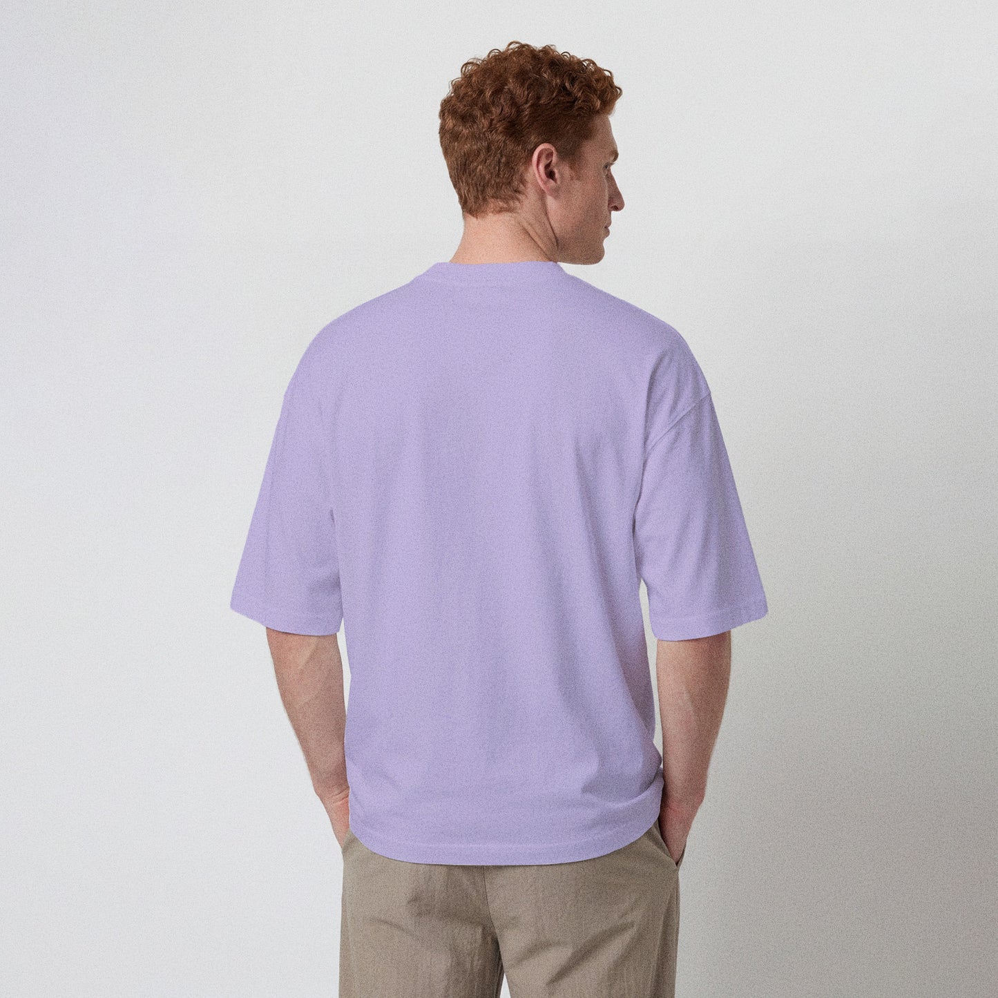 Auldweave Men's Purple Classic Crew Neck Tee