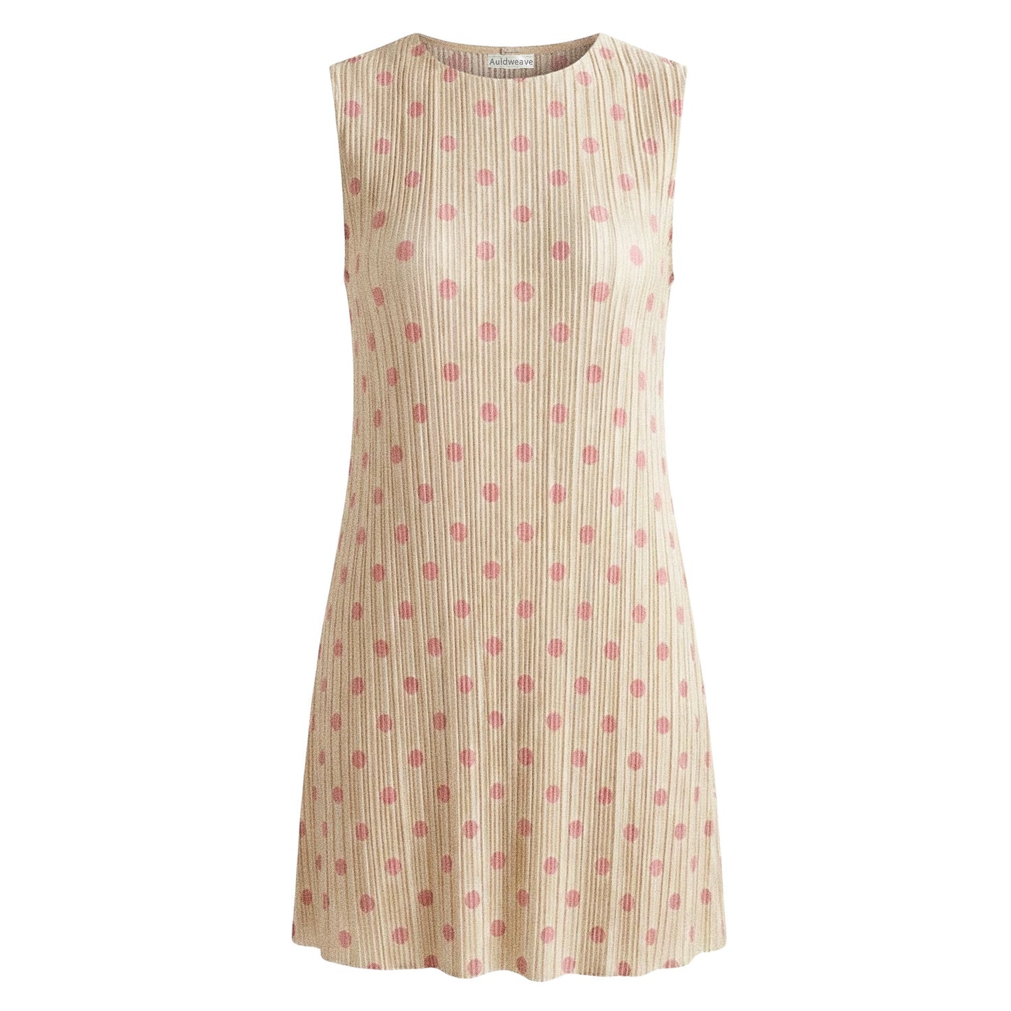 Sleeveless Polka Dot Mini Dress