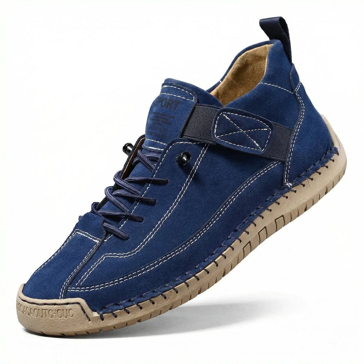 Men's wide fit leather ankle boots product view