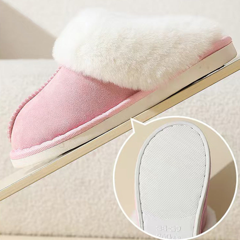 Pink slipper showing the textured outsole grip