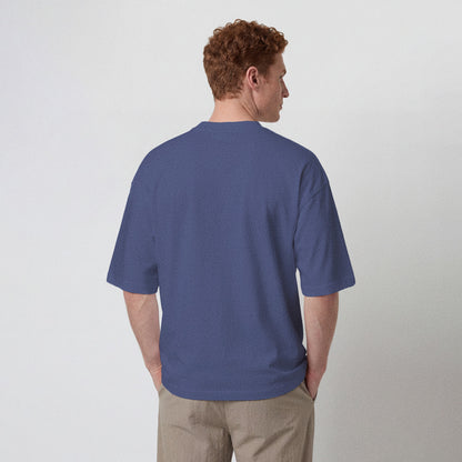 Auldweave Men's Midnight Blue Classic Crew Neck Tee