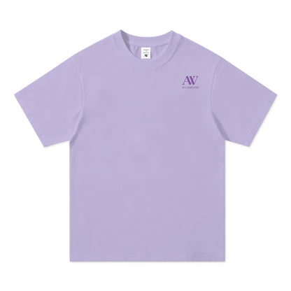 Auldweave Men's Purple Classic Crew Neck Tee