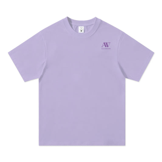 Auldweave Men's Purple Classic Crew Neck Tee