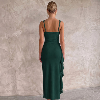 Women's Elegant Maxi Dress Bodycon Open Back Evening Party Leg Split