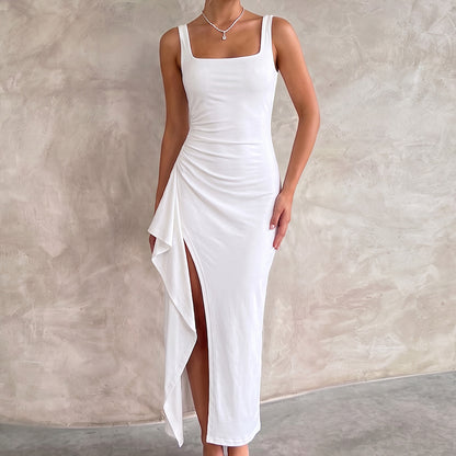 Women's Elegant Maxi Dress Bodycon Open Back Evening Party Leg Split
