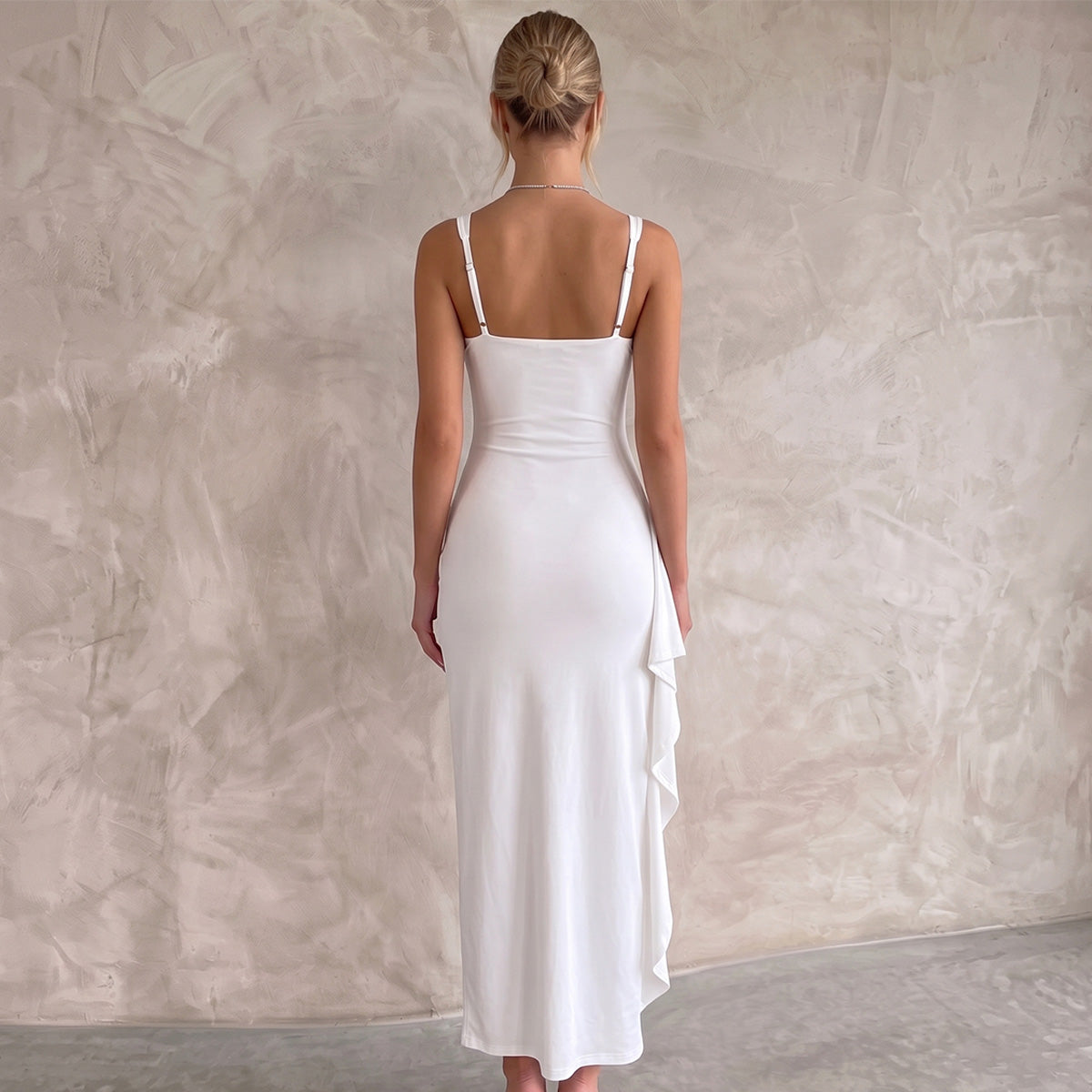 Women's Elegant Maxi Dress Bodycon Open Back Evening Party Leg Split