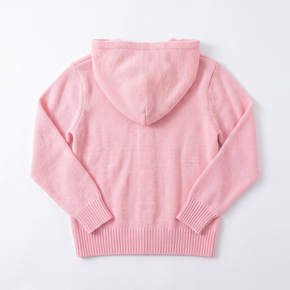 Women's Hooded Knitted Cardigan Button Front Casual Autumn Jumper