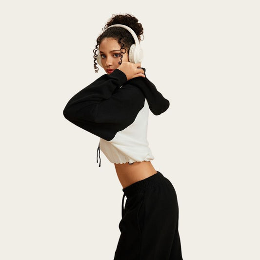 Auldweave Retro Contrast Crop