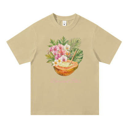Auldweave Women's Floral Summer Crew Neck Tee