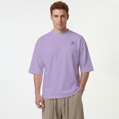 Men's Purple Classic Crew Neck Tee