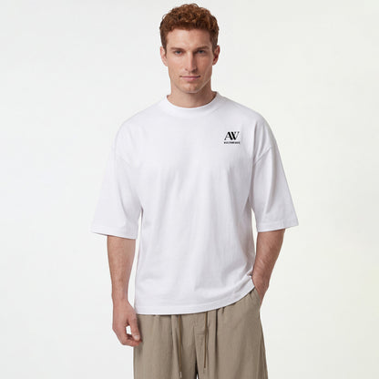 Men's White Classic Crew Neck Tee