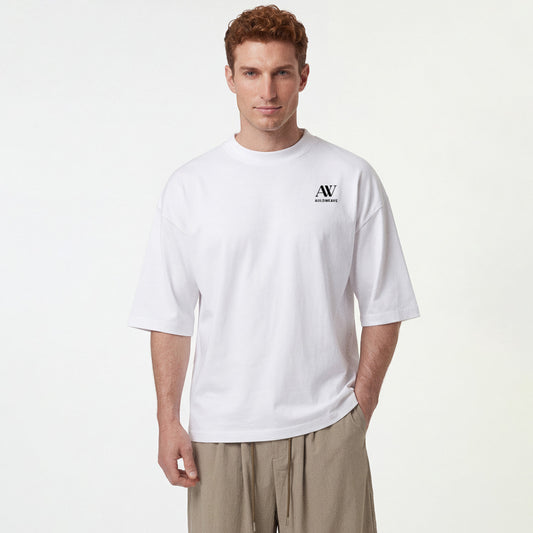 Men's White Classic Crew Neck Tee