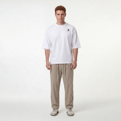 Men's White Classic Crew Neck Tee