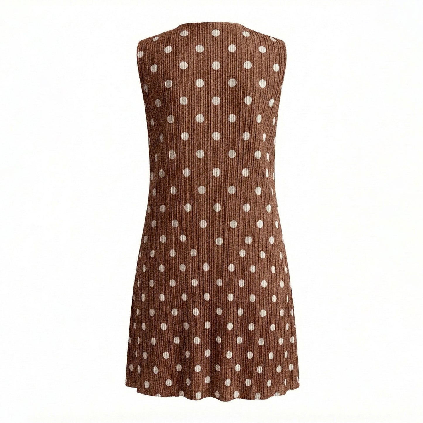 Sleeveless Polka Dot Mini Dress