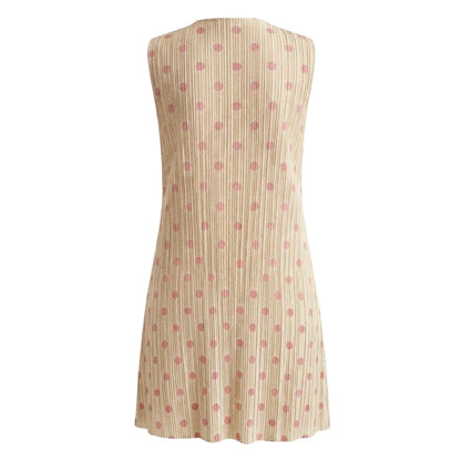 Sleeveless Polka Dot Mini Dress