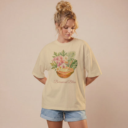 Women's Floral Summer Crew Neck Tee