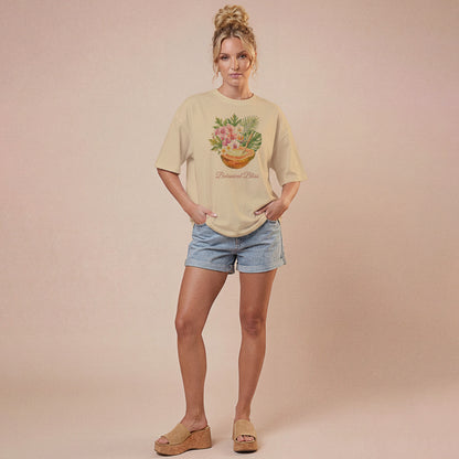 Women's Floral Summer Crew Neck Tee