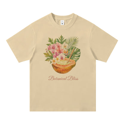 Women's Floral Summer Crew Neck Tee