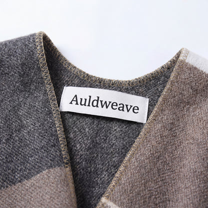 Auldweave Women's Elegant Modern Wrap Through Cape