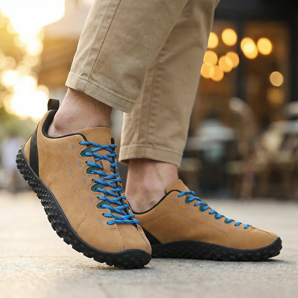 Unisex barefoot trainers shown on foot