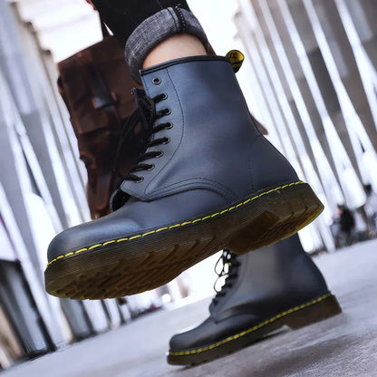 Auldweave Wide Fit Combat Boots - Unisex Warm-Lined Ankle Boots - image 5, sole detail