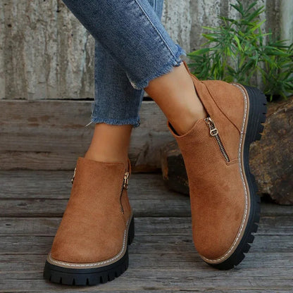 Women's arch support ankle boots in Brown product view