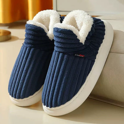 Auldweave couples corduroy slipper boots – warm fleece lining and arch support – product image 7