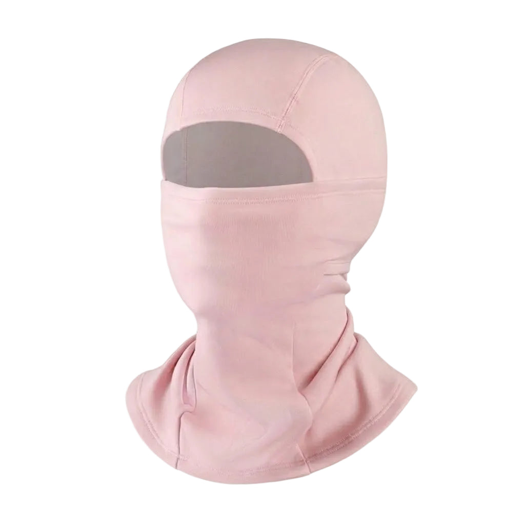 Thermal winter balaclava – pink face and neck covering