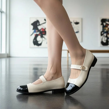 Two-Tone Nude & Black