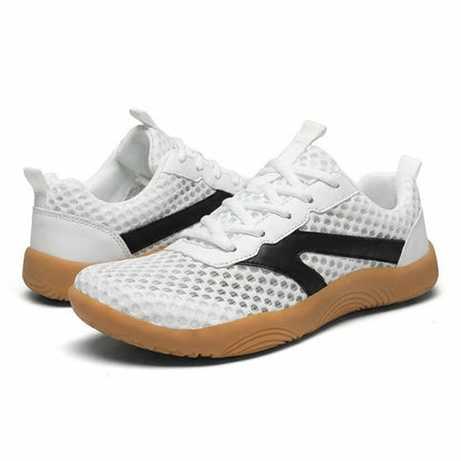 Men's wide fit walking trainers product view