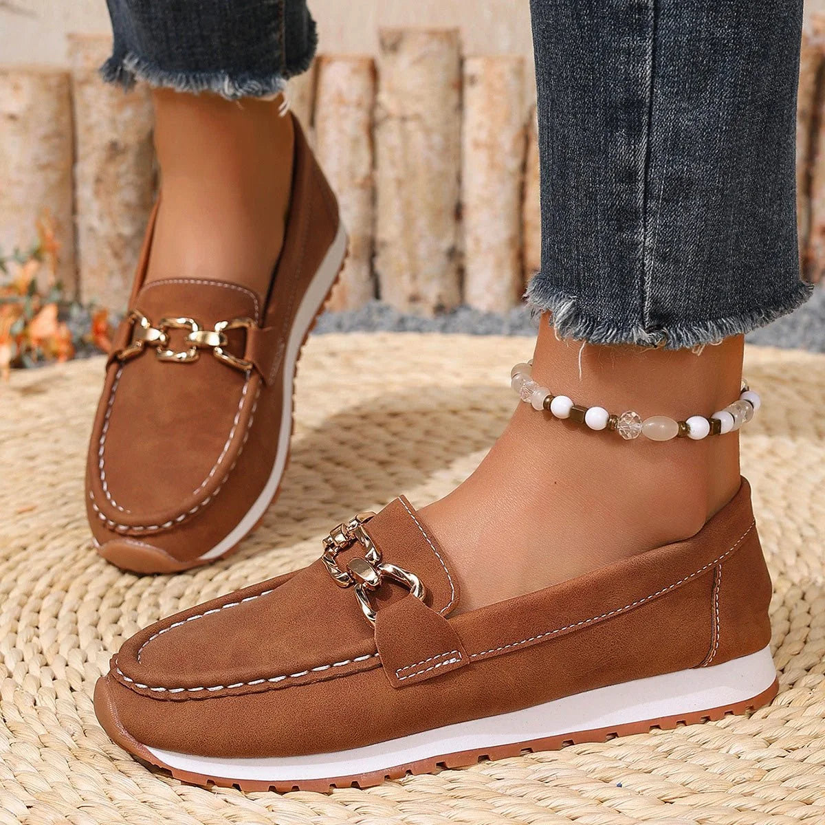 Women's arch support loafers product view