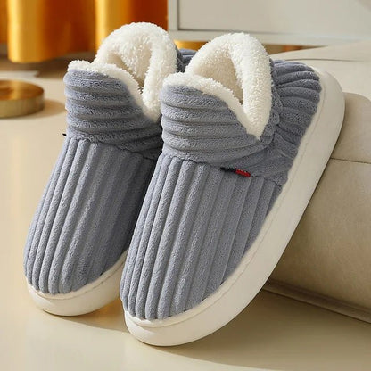 Auldweave couples corduroy slipper boots – warm fleece lining and arch support – product image 3