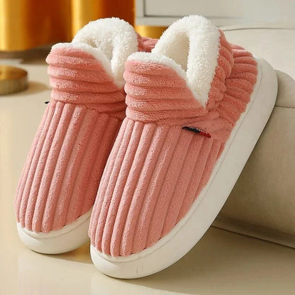 Auldweave couples corduroy slipper boots – warm fleece lining and arch support – product image 6