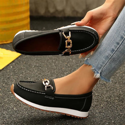 Women's arch support loafers in Black product view