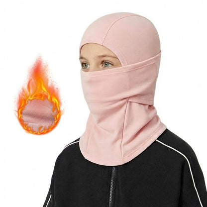 Thermal winter balaclava – pink kids version warmth graphic