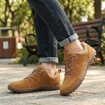 Wide toe box hiking shoes in Brown product view