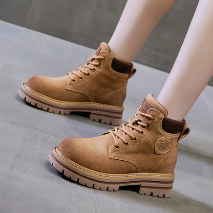 Unisex waterproof walking boots in Brown product view