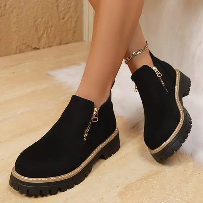Women's arch support ankle boots in Black product view