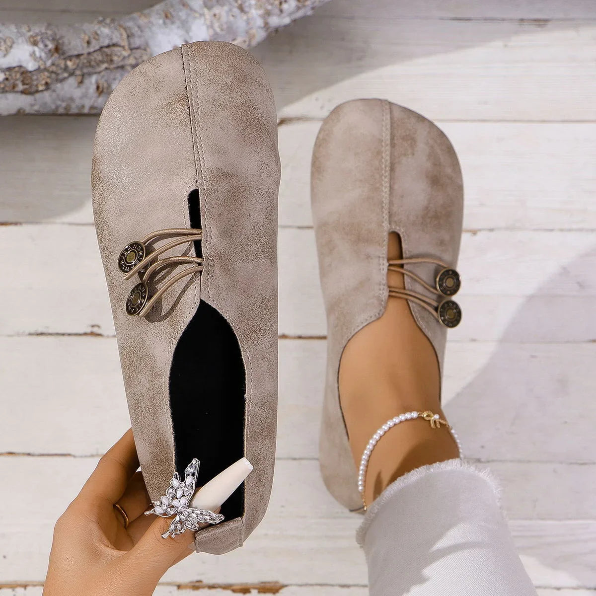 Women's ballet flats, product view