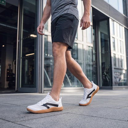 Men's wide fit walking trainers product view