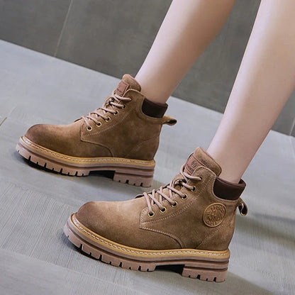 Unisex waterproof walking boots in Coffee product view