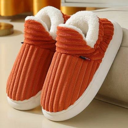 Auldweave couples corduroy slipper boots – warm fleece lining and arch support – product image 5