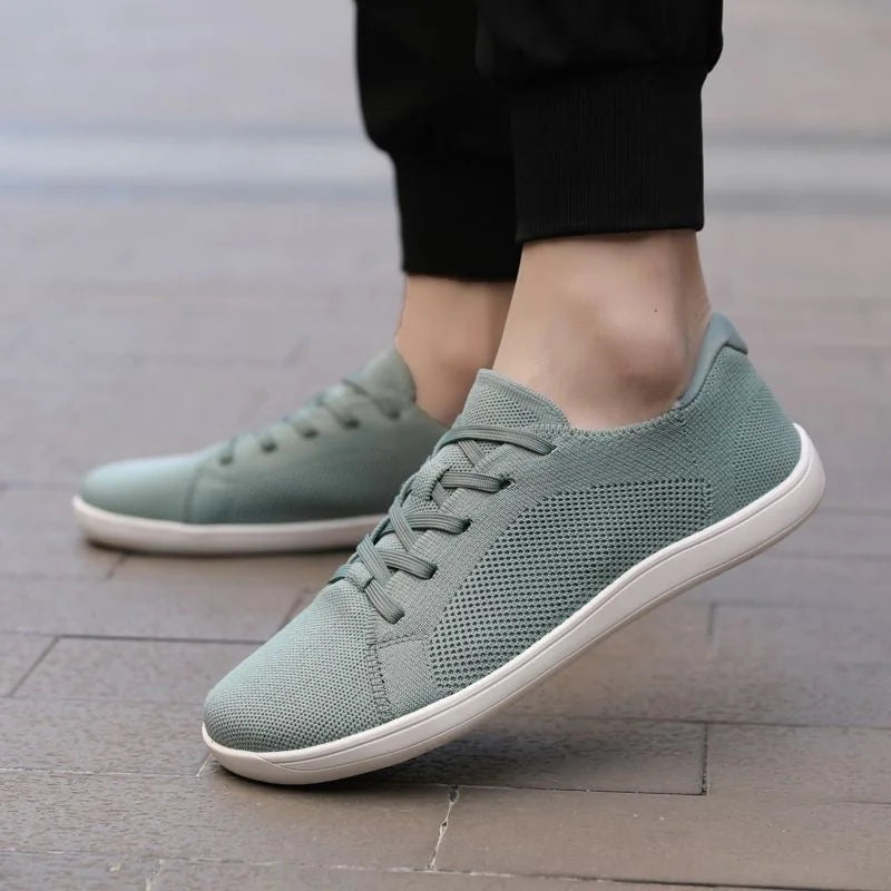 Unisex barefoot trainers shown on foot
