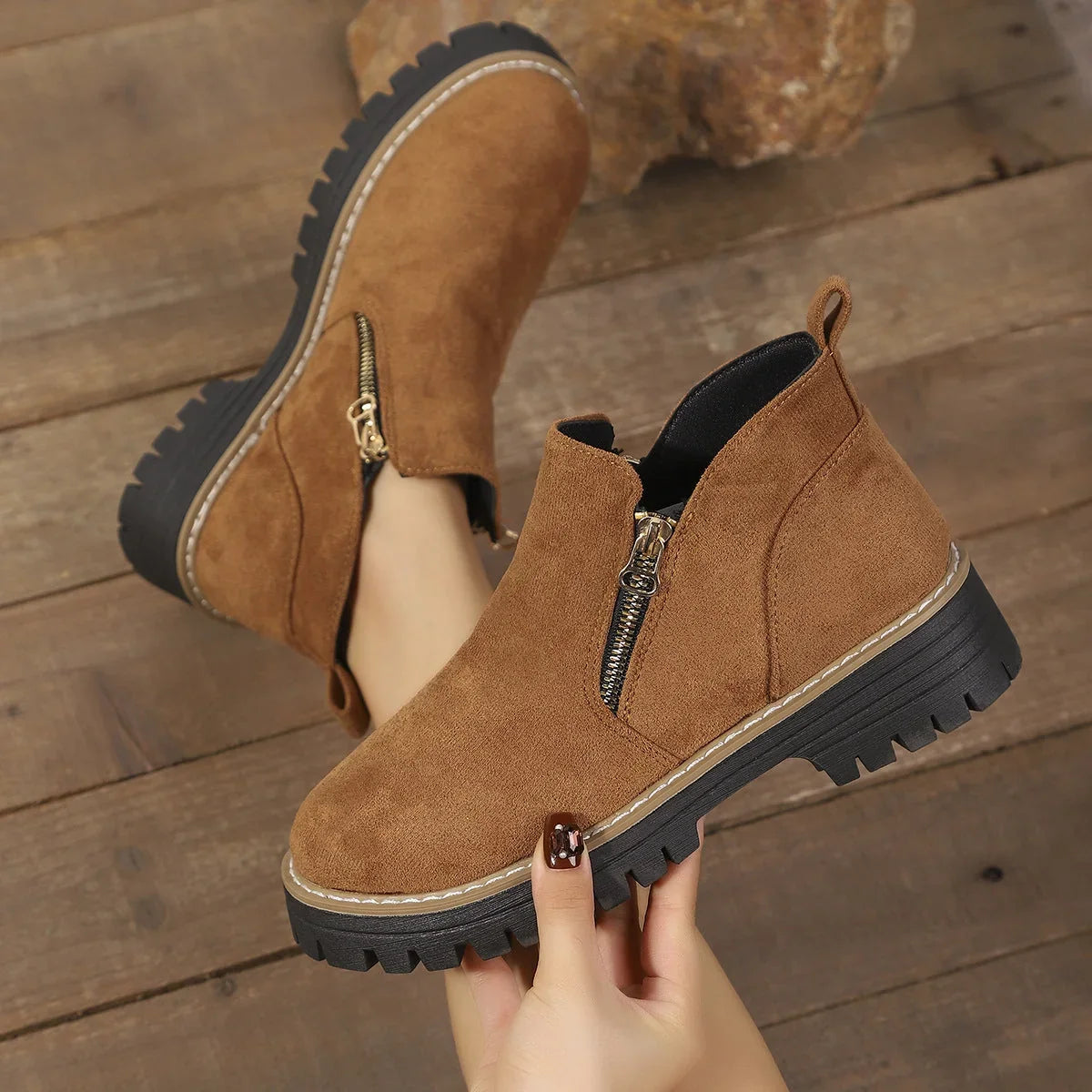 Women's arch support ankle boots product view