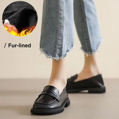 Women's chunky loafers product information graphic